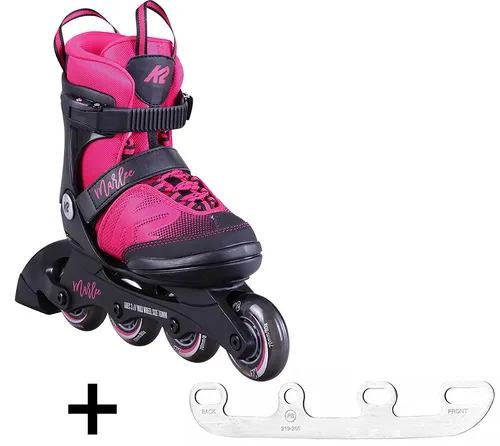 K2 MARLEE Kinder Inline Skate pink mit SABRES 4 Eiskufen