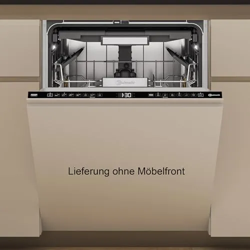 Bauknecht BD7I HF60 TUC Vollintegrierbarer Geschirrspüler mit PowerClean Pro - Vollintegrierbarer Geschirrspüler mit 15 Maßgedecken, PowerClean Pro für hartnäckige Verschmutzungen und Natural Dry für optimale Trocknung. Ideal für große Haushalte!