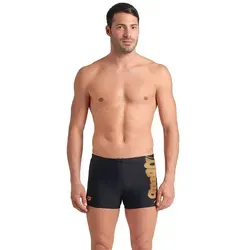 Arena Men's Bright Glare Short Swim Trunks, Black-Parrot, 50 - Badeshorts für Herren, aus umweltfreundlichem Arena MaxFit Eco Material mit 4-Wege-Stretch, chlor- und salzwasserbeständig, ideal für Fitness- und Freizeitschwimmer.