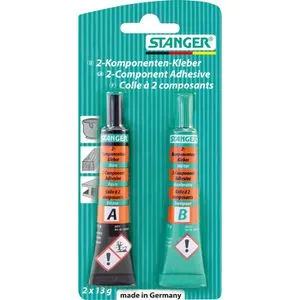 Stanger 2-Komponenten-Kleber 18012, 26g, auf Epoxidharz Basis, transparent