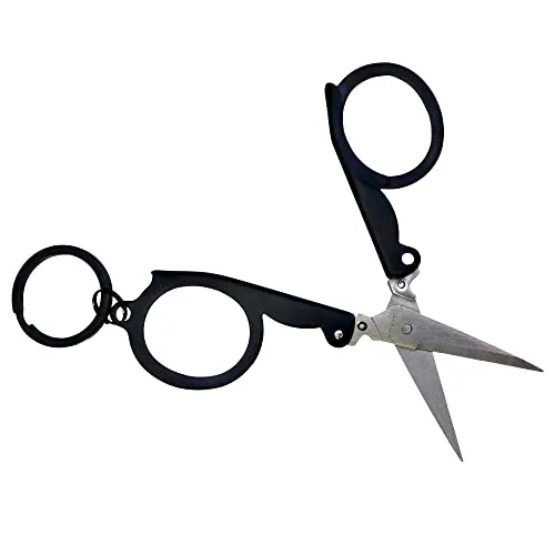 munkees, faltbare Schere mit Schlüsselring, Schwarz