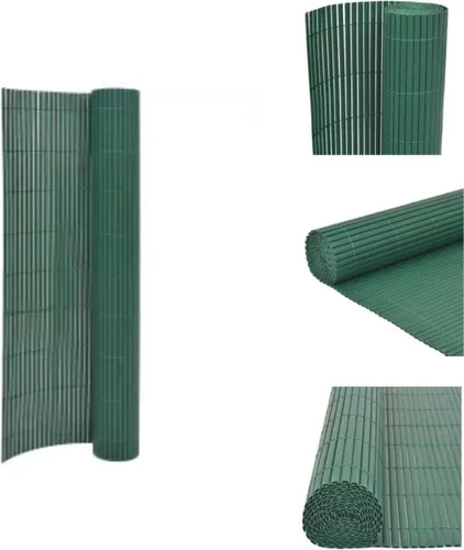 vidaXL Gartenzaun Doppelseitig 110x500 cm Grün