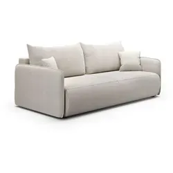 Furnisell Schlafsofa, Creme, Textil, 4-Sitzer, seitenverkehrt montierbar, 216x86x105 cm, Wohnzimmer, Sofas & Couches, Schlafsofas
