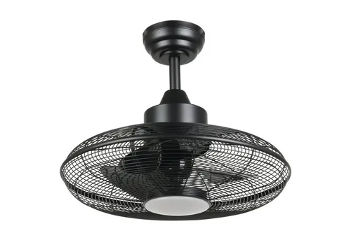 Deckenventilator LED Ventilator mit Beleuchtung tunable white schwarz - Moderner Deckenventilator mit Fernbedienung und dimmbarer LED-Beleuchtung, ideal für jeden Raum. Genießen Sie die flexible Farbtemperatur von warm bis kalt.