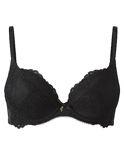 Gossard Damen Plunge BH Superboost Lace Plunge Bra, Schwarz, 95E - Funktionsunterwäsche mit verführerischem Design und optimalem Halt für ein selbstbewusstes Tragegefühl.