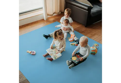 Sanosoft Spielmatte Krabbelunterlage SanoSoft XXL 180x180cm Hellblau