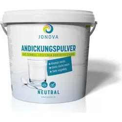 Jo NOVA Andickungspulver 3000g - Nahrungsergänzungsmittel aus Deutschland, ideal zum Andicken von Speisen und Getränken, glutenfrei und vegan.