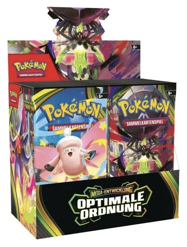 Pokemon TCG - Optimale Ordnung 36 Booster Display Mega - Entdecken Sie das neue 36 Booster Display der Mega Entwicklung! Ideal für Sammler und Spieler, um Ihr Kartenspiel zu erweitern und spannende Duelle zu erleben.