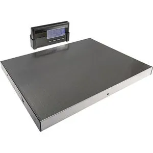 ChiliTec Digitalwaage CT PW-100rf - Funkverbindung bis 100kg - Industriewaage mit robuster Edelstahl-Wiegefläche und präziser 10g Teilung. Ideal für Haushalt und Logistik, mit externem Anzeigegerät und individuell einstellbaren Gewichtseinheiten.