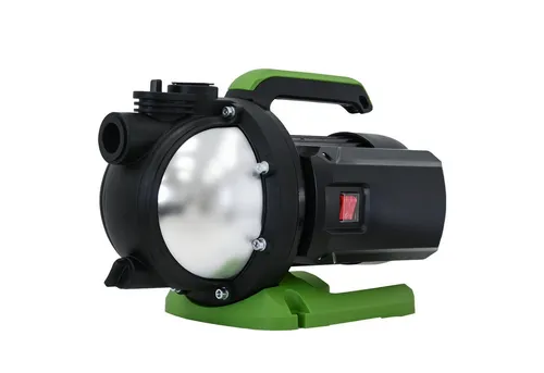 TRUTZHOLM Edelstahl Gartenpumpe 1000 W - Leistungsstarke Wasserpumpe mit 3200 l/h Förderleistung, ideal für Gartenbewässerung und Wasserentnahme aus Zisternen. Robustes Edelstahlgehäuse und einfacher Transport dank ergonomischem Handgriff.