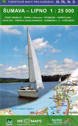 Wanderkarte Böhmerwald Lipnostausee / Šumava Lipno - 1:25 000