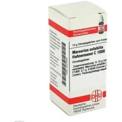 Mercurius Solub Hahnemanni C 1000 10 G - Homöopathisches Arzneimittel zur Unterstützung des Wohlbefindens, enthält Sucrose und ist rezeptfrei erhältlich. Ideal für sanfte Behandlungen ohne bekannte Nebenwirkungen.