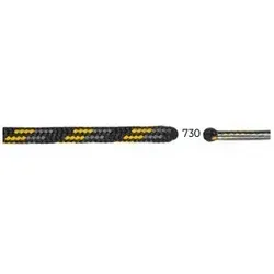 Barth Schnürsenkel 120 cm rund schwarz-grau-gelb