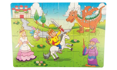 Holzspielerei Puzzle Holz-Puzzle Märchenwelt - 24 Teile, Puzzleteile