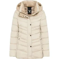 Fuchs Schmitt Steppjacke 0120 Beige/Kitt Größe 38 - Funktionsjacken mit Thermofleece-Füllung und Weather Protection, ideal für wechselhaftes Wetter, abnehmbare Kapuze und praktische Reißverschlusstaschen.
