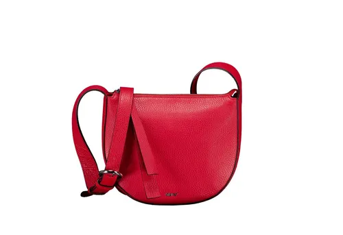 Abro Umhängetasche Adria Lulu rot - Elegante Handtasche aus 100% Leder in strahlendem Rot, perfekt für stilbewusste Frauen. Maße: 22 cm x 18.5 cm x 7 cm, ideal für den Alltag.