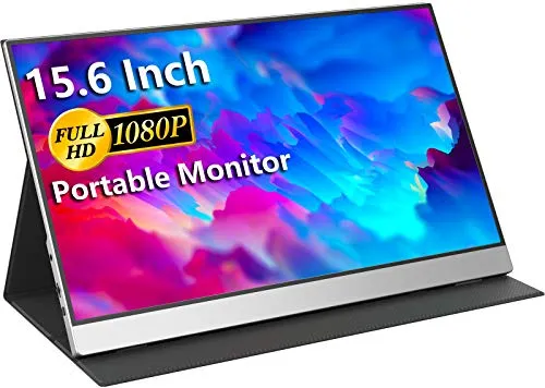 Cocopar Tragbarer Monitor 15,6 Zoll FHD HDR - FHD HDR Monitor: 15,6 Zoll IPS-Display mit 1920x1080 Auflösung, ultradünn und leicht, ideal für unterwegs. Mit dualen Typ-C-Anschlüssen für einfachen Anschluss an Laptops, Konsolen und mehr.