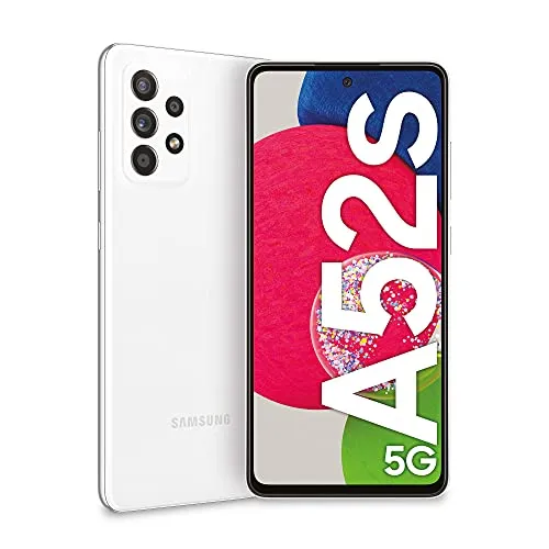 Samsung Galaxy A52s 5G Smartphone - Dual-SIM, 6GB RAM, 128GB Speicher, Awesome White - Simlockfreies Handy mit 6,5 Zoll FHD+ Super AMOLED Display und 4500 mAh Akku für lange Nutzungsdauer und schnelles Laden. Ideal für Multimedia und Produktivität.