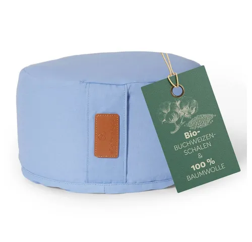 DoYourYoga Yoga Bolster Vishnu rund - Bio-Buchweizenschalen für Entspannung - Bolster für Yoga und Meditation, gefüllt mit Bio-Buchweizenschalen aus kontrolliert ökologischem Anbau. Ideal für Entspannung und Stressbewältigung, um Körper und Geist in Balance zu bringen.