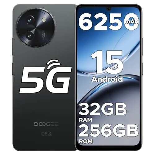 DOOGEE NOTE 59 PRO 5G Smartphone - Smartphone mit 256 GB Speicher, Android 15 und 5G-Unterstützung, ideal für schnelles Surfen und Multitasking.