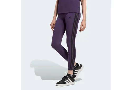 adidas Sportswear Trainingstights W 3S SJ LEG - Lila M - Trainingsbekleidung für Damen, ideal für Laufen, aus 90% Baumwolle und 10% Elasthan für optimalen Komfort und Bewegungsfreiheit.