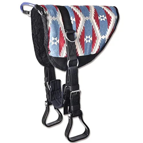 Reitkissen Bare-Back-Pad für Shetty - mit Sattelgurt und Steigbügeln - Sattel für Shetty, ideal für bequemes Reiten ohne Sattel, inklusive Sattelgurt und Steigbügeln für zusätzlichen Komfort und Sicherheit.