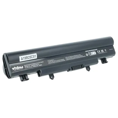 vhbw Akku kompatibel mit Acer Aspire E5-471, E5-471G, E5-511, E5-511P, E5-521 Notebook (4400mAh, 11,1V, Li-Ion)