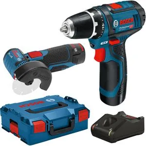 Bosch Professional 0615990N2U Werkzeugset - Akkuschrauber und Elektrowerkzeuge für Elektriker und Heimwerker, ausgestattet mit Schutzfunktionen für maximale Sicherheit und Effizienz bei der Arbeit.