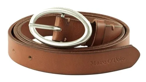 Marc O'Polo Elly Belt W105 Gürtel Classic Cognac - Damen Gürtel aus 100% Leder in der eleganten Farbe Classic Cognac, ideal für jeden Anlass und vielseitig kombinierbar.