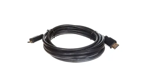 Kabel połączeniowy miniHDMI Highspeed 1.3 GOLD Typ HDMI A/HDMI C, M/M czarny 3m