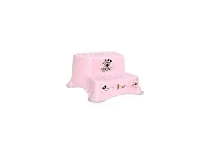 Lorelli Kinder Badhocker zweistufig, rutschfest in Pink - Zweistufiger Tritthocker für Kinder, ideal für die Toilette oder das Waschbecken. Mit rutschfesten Gummi-Noppen für maximale Sicherheit und Stabilität.