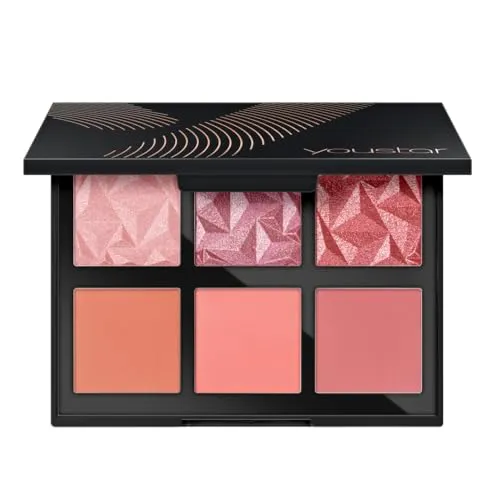 youstar CHERRY CHEEKS - Blush Palette | mit hochpigmentierten Farben für strahlenden Glow, vegan und klimaneutral, langanhaltend und perfekt verblendbar, Blush