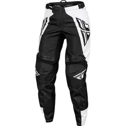 Fly Racing F-16 S24 Damen Textilhose - Schwarz/Weiß - 11/12 - Motorradhosen mit Mesh-Komfort-Futter für optimale Kühlung und Flexibilität durch multi-direktionale Stretch-Rippung. Robustes 600D-Polyester und ergonomisch vorgeformte Knie sorgen für hohe Strapazierfähigkeit und Komfort.