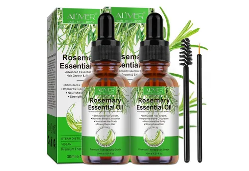 ALIVER Haaröl Rosmarinöl Ätherisches Öl Haarwachstum Haarpflege 30ml, 2-tlg., Haaröl, Haarwachstum, Hautpflege
