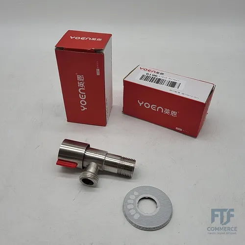 Edelstahl Eckventile 2er Set Waschbecken 1/2 Bad Absperrventil Wandmontage