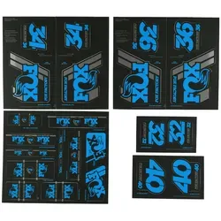 FOX Heritage Decal Kit Fork & Shock | bis MY20 | Blue