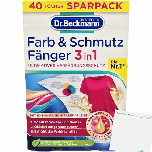 usy Bundle für Dr. Beckmann Farb & Schmutzfänger (40 Tücher Box) + usy Block
