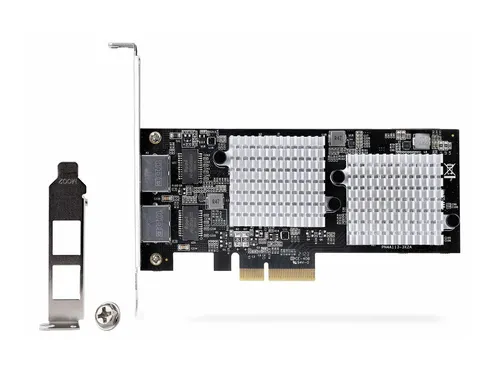 StarTech.com 2-Port 10GbE PCIe Netzwerkadapter - Netzwerkkarten für PCs/Server, bietet ultraschnelle 10GbE Geschwindigkeiten für optimale Netzwerkleistung und ist kompatibel mit gängigen Betriebssystemen.