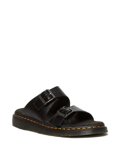 Dr. Martens Herren Pantolette Josef - Clogs & Pantoletten für Herren mit E.H. Suede-Obermaterial und Veloursleder-Fußbett für höchsten Tragekomfort. Verstellbare Riemen und griffige Gummisohle bieten optimale Anpassung und Traktion.