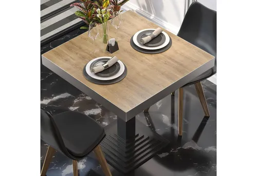 GGMMÖBEL Tischplatte BRASIL - Elegante und robuste Gastro Tischplatte „Brasil“ mit HPL-Beschichtung. Ideal für Restaurants, bietet sie eine Tragfähigkeit von bis zu 250 kg und schützt durch ABS-Kanten vor Abnutzung.