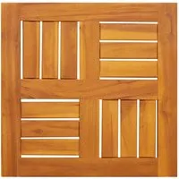 vidaXL Tischplatte 40x40 cm aus massivem Akazienholz - Frische deinen Gartentisch mit dieser robusten, quadratischen Tischplatte aus massivem Akazienholz auf. Pflegeleicht und vielseitig kombinierbar, bringt sie rustikalen Charme in deinen Außenbereich.
