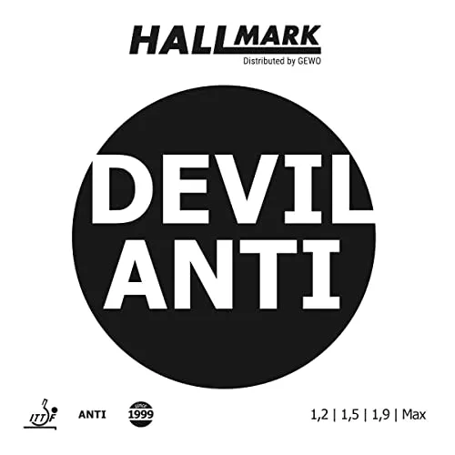 Hallmark Belag Devil Anti schwarz 1,9