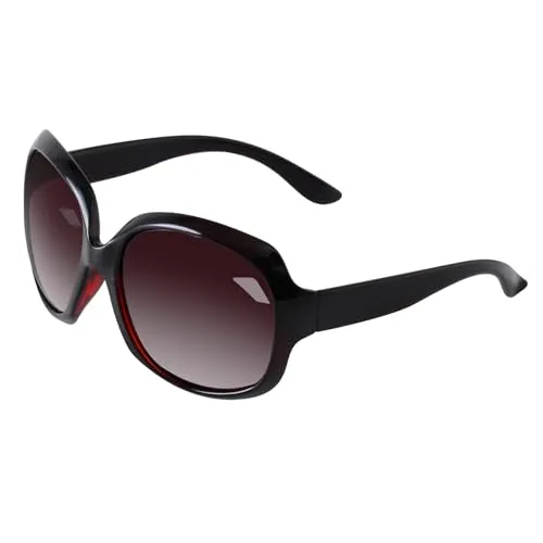 Sonnenbrillen Frauen Polarisiert Großer Rahmen, Anti-Reflexion 100% UV 400 Augenschutz Stilvolle Oversized Lässige Brille - BLDEN