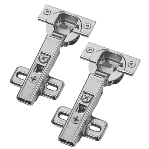 2er Set BLUM Topfband Eckanschlag 71B3580 110° mit Schließautomatik inkl. Montageplatte 173L6100