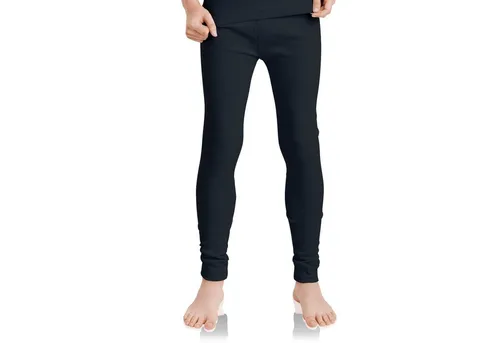 MT Kinder Ski- & Thermohose - Winter Unterwäsche lang für Jungen und Mädchen - Schwarz 134-140