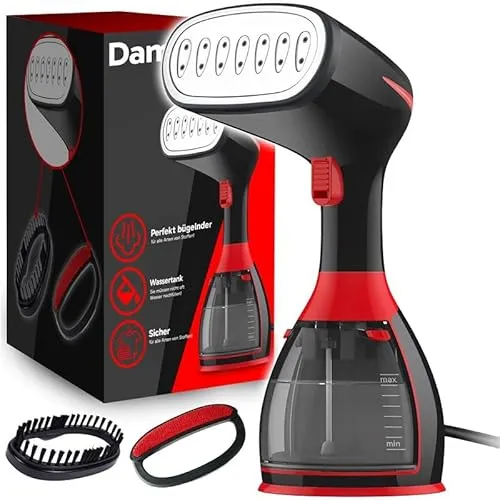 Retoo Steamer Dampfglätter 1500 W - Dampfglätter mit 280 ml Tank, ideal zum Bügeln und Auffrischen von Kleidung. Inklusive Bürstenaufsatz für effektive Reinigung und schnelle Aufheizzeit von nur 30 Sekunden.