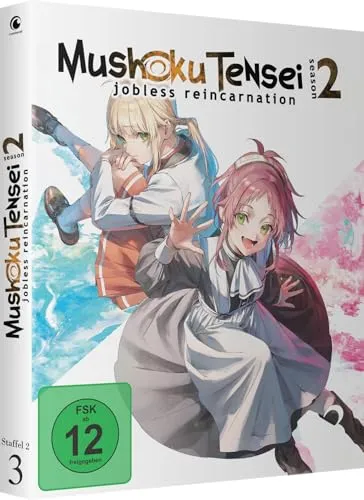 Mushoku Tensei: Jobless Reincarnation - Staffel 2 - Vol.3 - [DVD] - Fantasy-Anime auf DVD, ideal für Fans von Abenteuern und Neugeburten, freigegeben ab 12 Jahren.