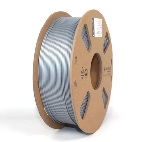 Filament for printer 3D PLA/1.75mm/silver GEMBIRD 8716309088619