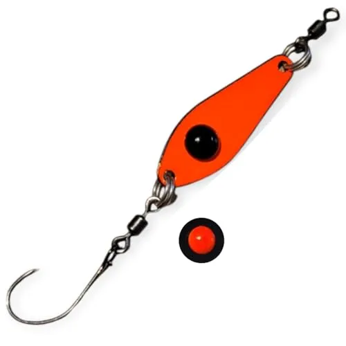 Troutwerk Spoon 3,1cm 2,4g - Forellenspoon, Troutwerk Farbe:schwarz/rot