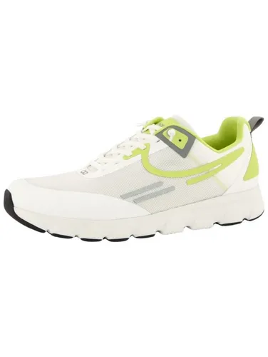 Tenhaag Everyhaag Sneaker in Weiß/Lime für Herren - Sportliche Herren Sneaker in Größe 46, mit atmungsaktiver herausnehmbarer Innensohle und rutschfester Gummisohle für optimalen Komfort und Halt.